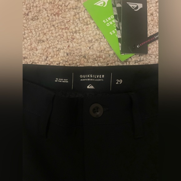 Men’s Black Quicksilver Amphibian Shorts Size 29 NWT - Picture 2 of 4